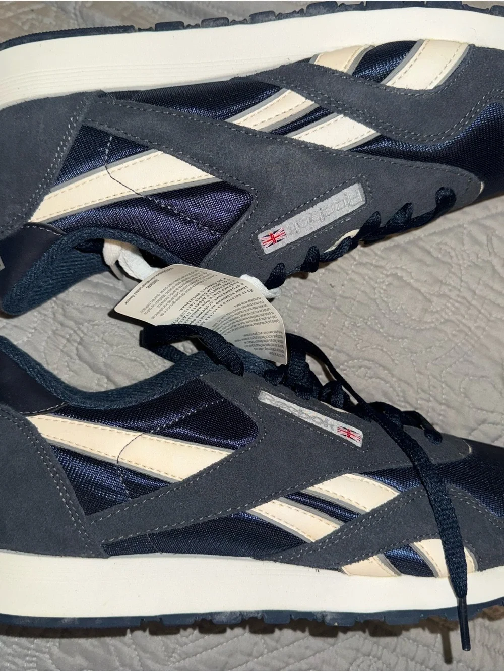 Women’s Navy and Cream Athletic Sneaker